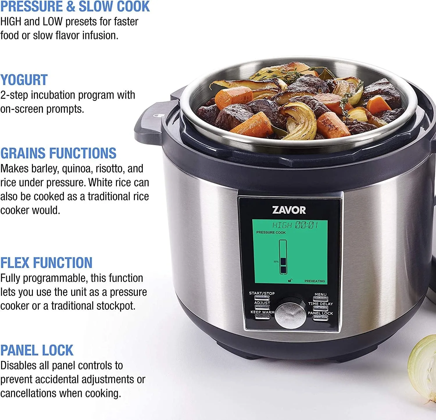 Zavor LUX LCD Multicooker, 8qt